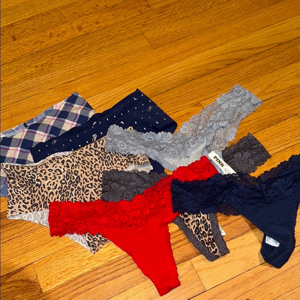 7 Pink Victoria Secret Underwear